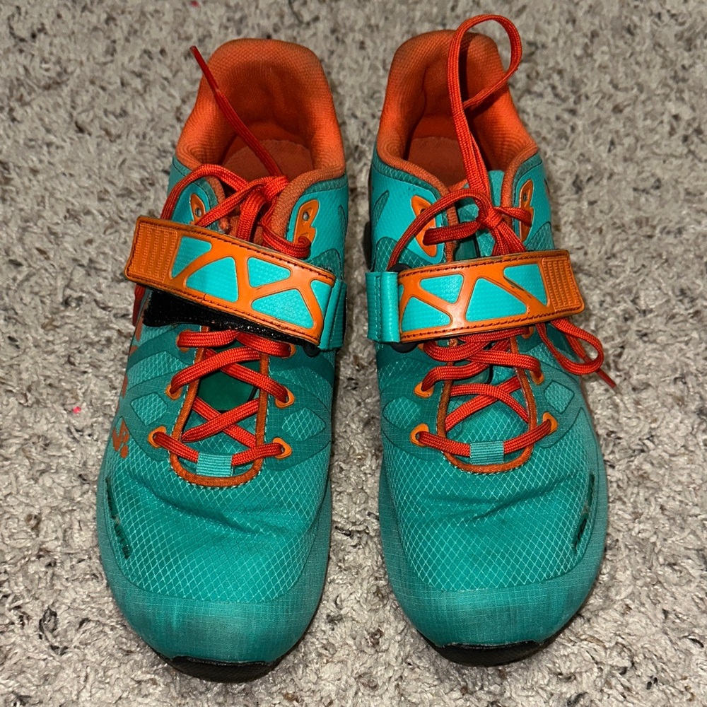 Inov8 Fast Lift 335 Teal and Orange Lifting Shoes